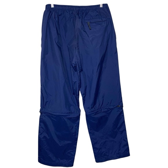 VTG Nike Windbreaker Nylon Track pant Wide Leg Convertible Zip Off Shorts Sz L - Picture 2 of 16